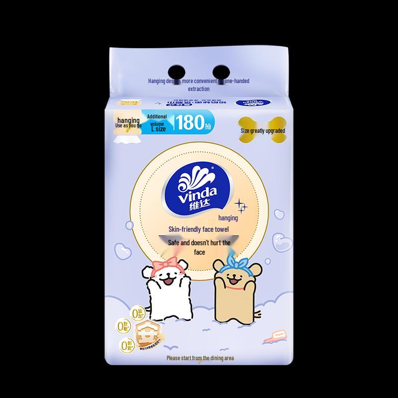 Vinda Line Dog Crossover Hanging Disposable Facial Towel