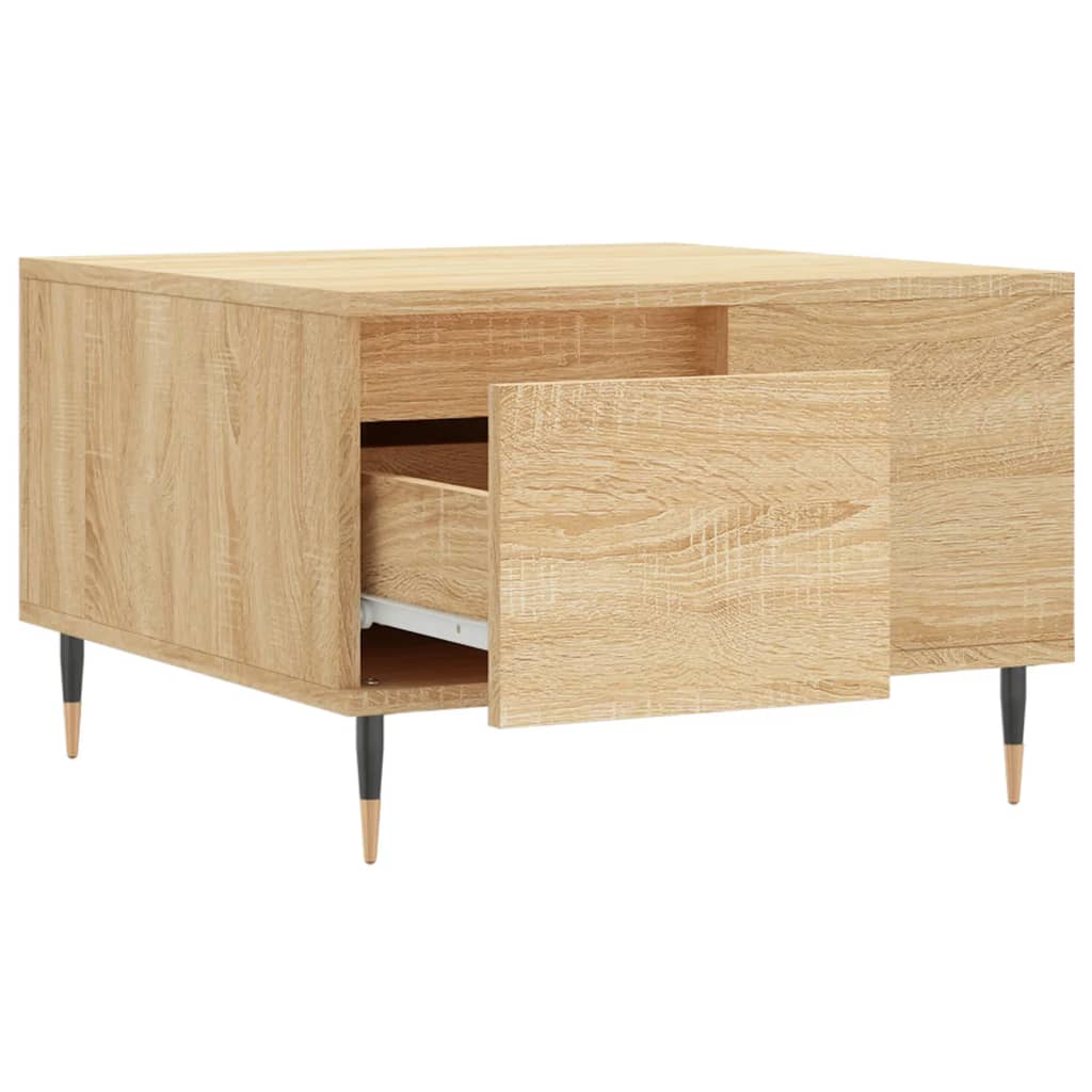  Coffee Table, Sonoma Oak 55x55x36.5 Cm Wood-based Material