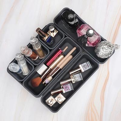 8 pz/set Organizzatori per Trucco Componibili Cassetto da Scrivania Porta Oggetti Vari per Trucco e Cosmetici Divisorio per Armadio da Bagno Portagioie