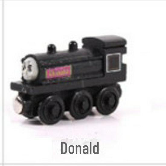 Children's Wooden Toy Train Head Cake Decoration - YB02