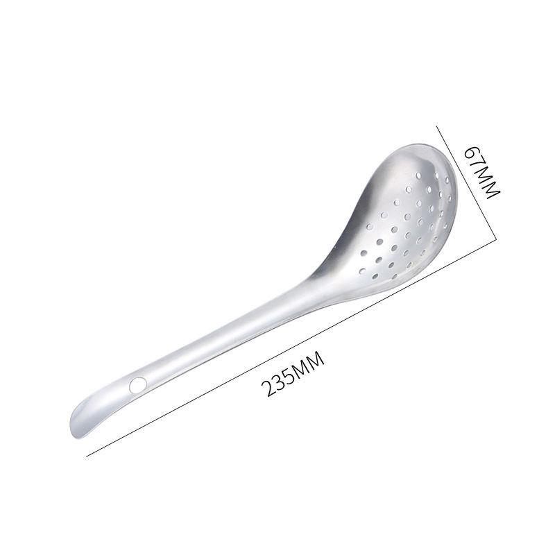 1 Pack Stainless Steel Colander Kitchen Colander Spoon Filter Strainer Food Scoop Perforated Skimmer Colander Easy To Clean