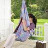 Sensory Swing Swivel Glowing Adjustable Hammock Doorway Children Pod Swing Chair For Interior Outdoor Bedroom Living Room