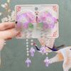 Sweet Pink Hair Clip Chinese Style Flower Tassel Hairpins Styling Accessory Barrette For Girls