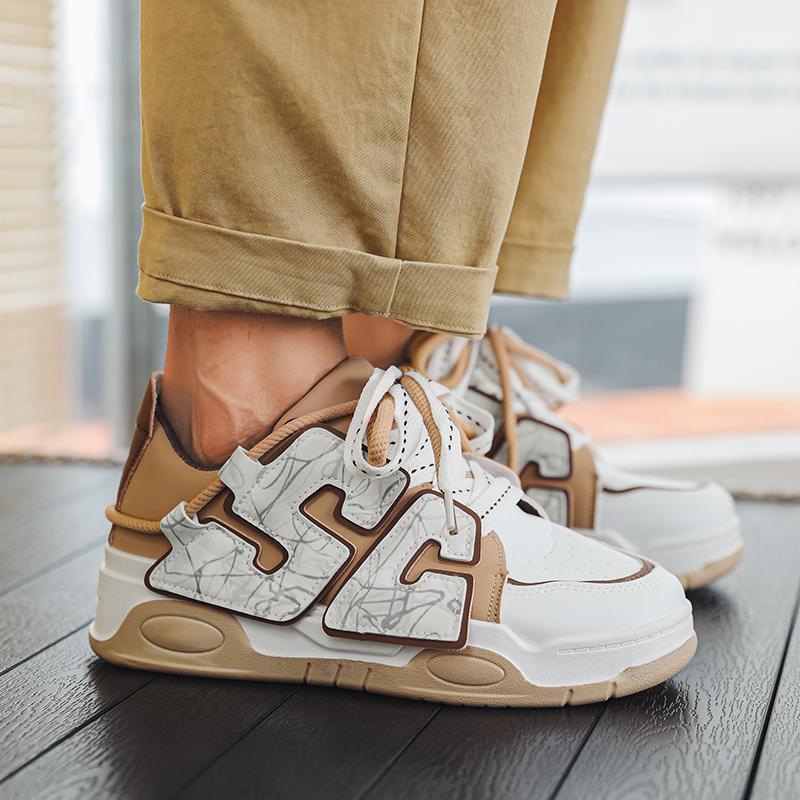 Trend Shoes For Men New Chunky Vulcanized Punk Shoes Sneakers Men 2024 Good Quality Street Style Sport Running Sneakers Men New