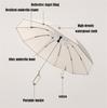 Ring Buckle Umbrella Ring Buckle Portable Folding Umbrella Automatic Sunshade Umbrella Rain or Shine Beige
