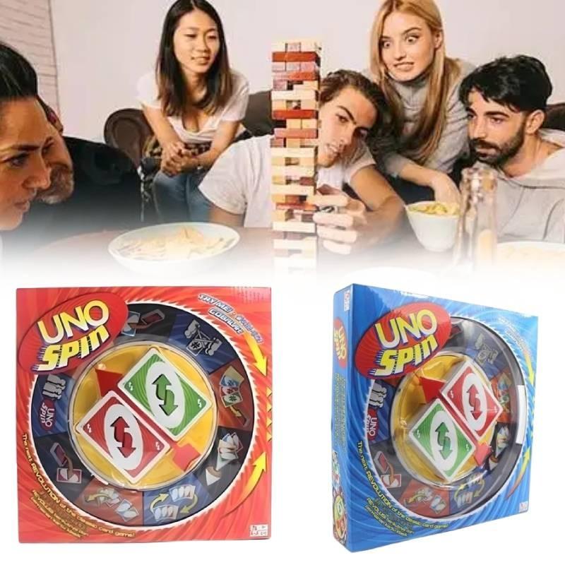 Card Uno Spin Game Board Game Toy Family Party Education Interactive Gift Prop