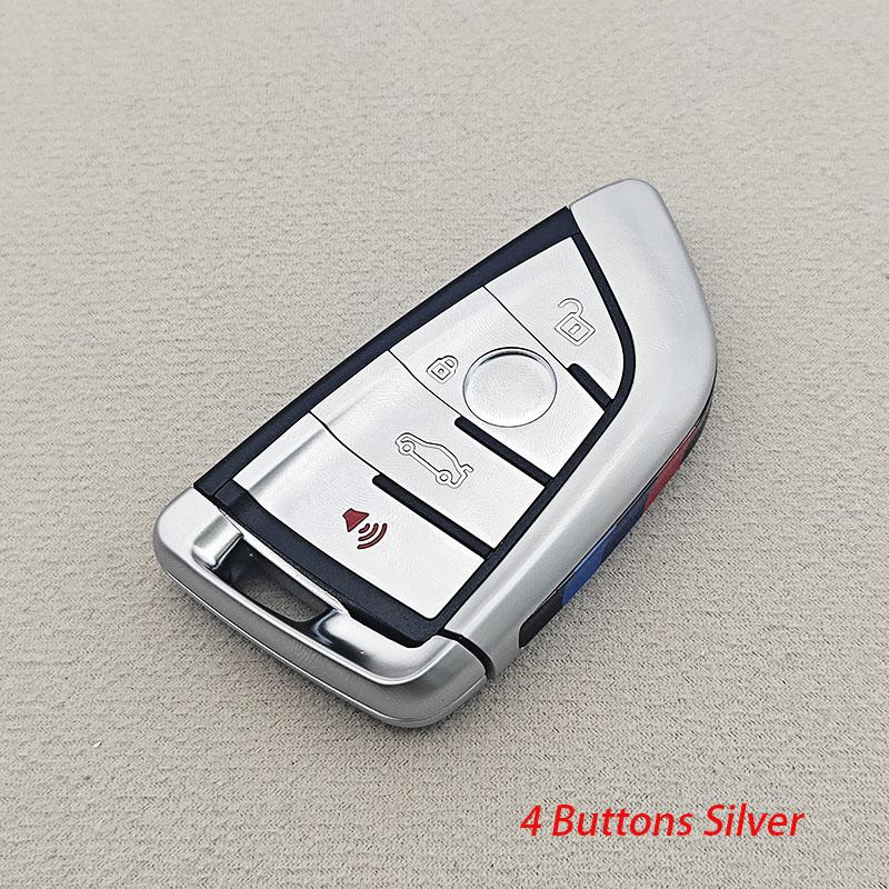3/4 Buttons Smart Car Key Shell Case For BMW 1 3 5 7 Series X1 X3 X5 F30 F10 F20 Uncut Blade Remote Fob Cover Replacement