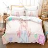 Anime Onimai Bedding Set 3 Piece Duvet Cover Set Cute Girls Printed Bed Linen For Bedroom Decor Fans Gift