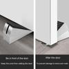 Stainless Steel Door Stop Wedge Non-slip Floor Doorstop Sturdy Spring Door Stopper  Floor Protector