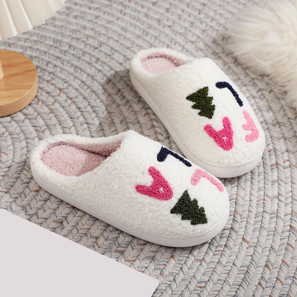 Christmas Cotton Slippers For Men And Women Party Supplies Men And Women Home Slippers House Slippers Women with Foot Support