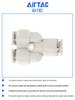 Pneumatic Reducing Y-Type Tee Quick-Connect Air Hose Connector PYW6-4/8-6/10-8