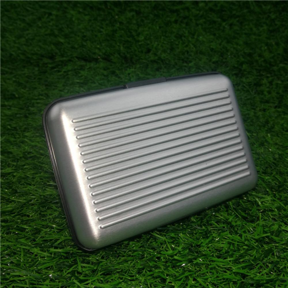 Credit Cards Holder ID Card Case Aluminum Metal Waterproof Bank Card Protection Holder Case Men Women Wallets