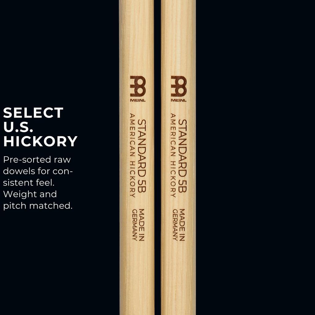 MEINL Stick Brush Meinl Drumstick STANDARD Hickory Acorn Tip 5B SB102 x & (406 15.1mm) []
