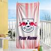Bull Logo Customize Text Beach Towel Soft Durable Quick-Dry Suitable for Sports Travel Swimming Yoga Bathroom Beach And Pool