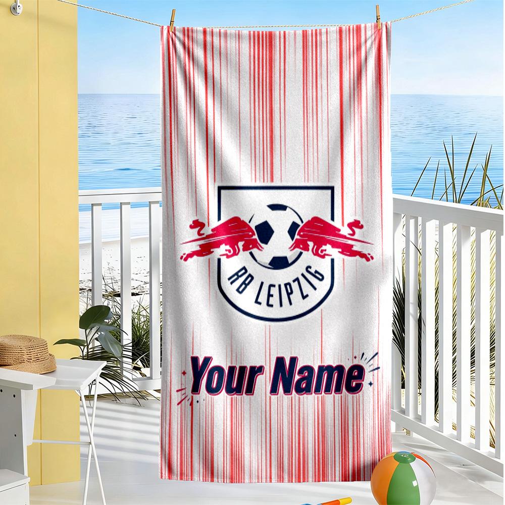 Bull Logo Customize Text Beach Towel Soft Durable Quick-Dry Suitable for Sports Travel Swimming Yoga Bathroom Beach And Pool