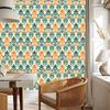 Baroque Damask Wallpaper Cream and Green for Living Room and Bedroom 50x1000