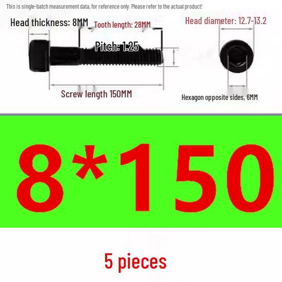 High-Strength Grade 12.9 Internal Hex Head Screws M1.4-M20