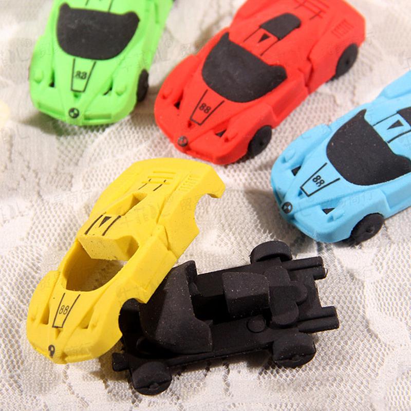 Cool Sports Car Shape Eraser Creative Practical Children Stationery Random Color 