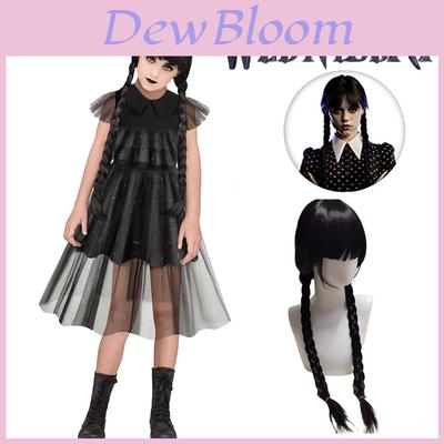 Wednesday Addams The Addams Family Cosplay Black Dress Dance Uniform Party