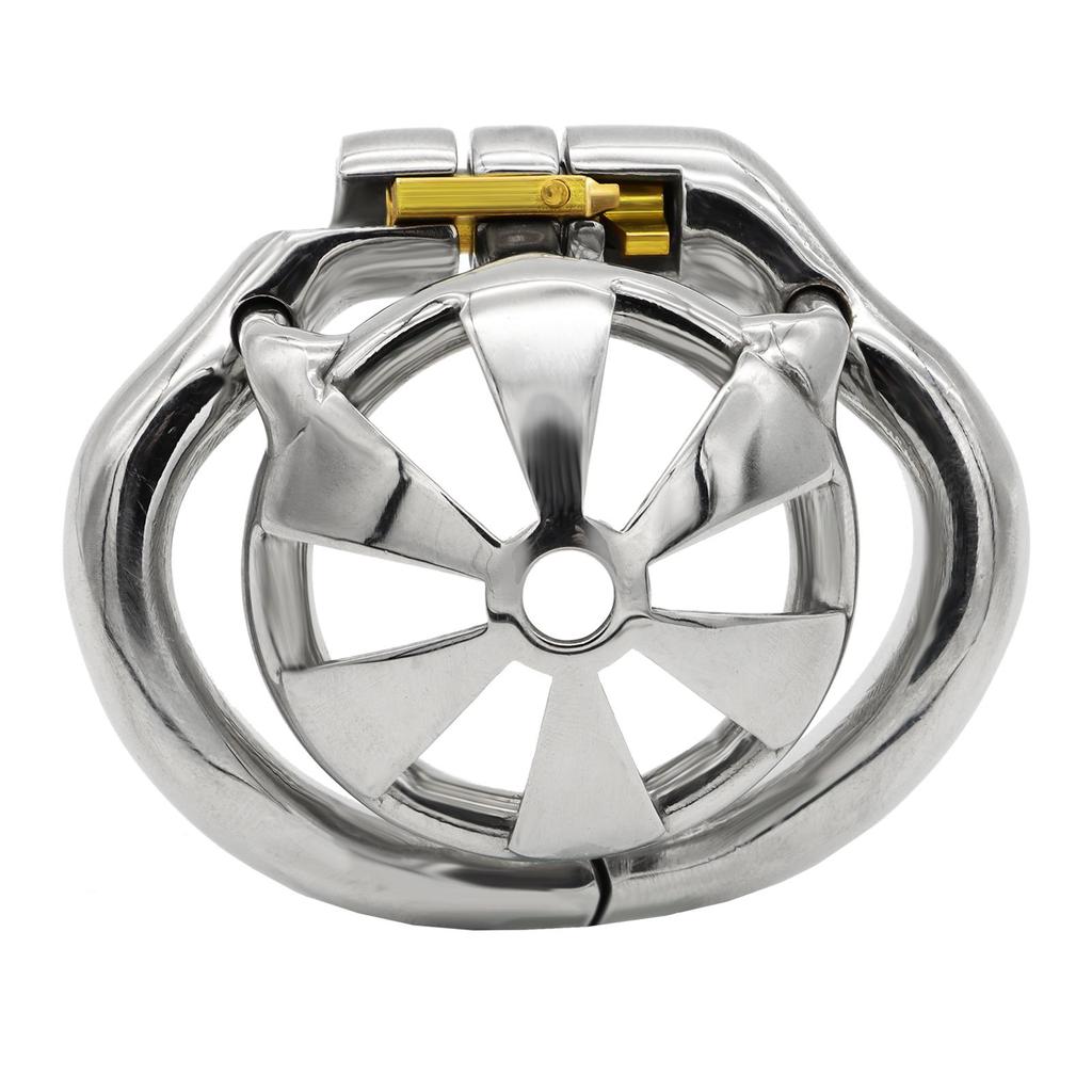 Super Small Stainless Steel Male Chastity Device, Ergonomic Base Ring Cock Cage, Penis Ring Lock, Stealth Lock Chastity Belt M146