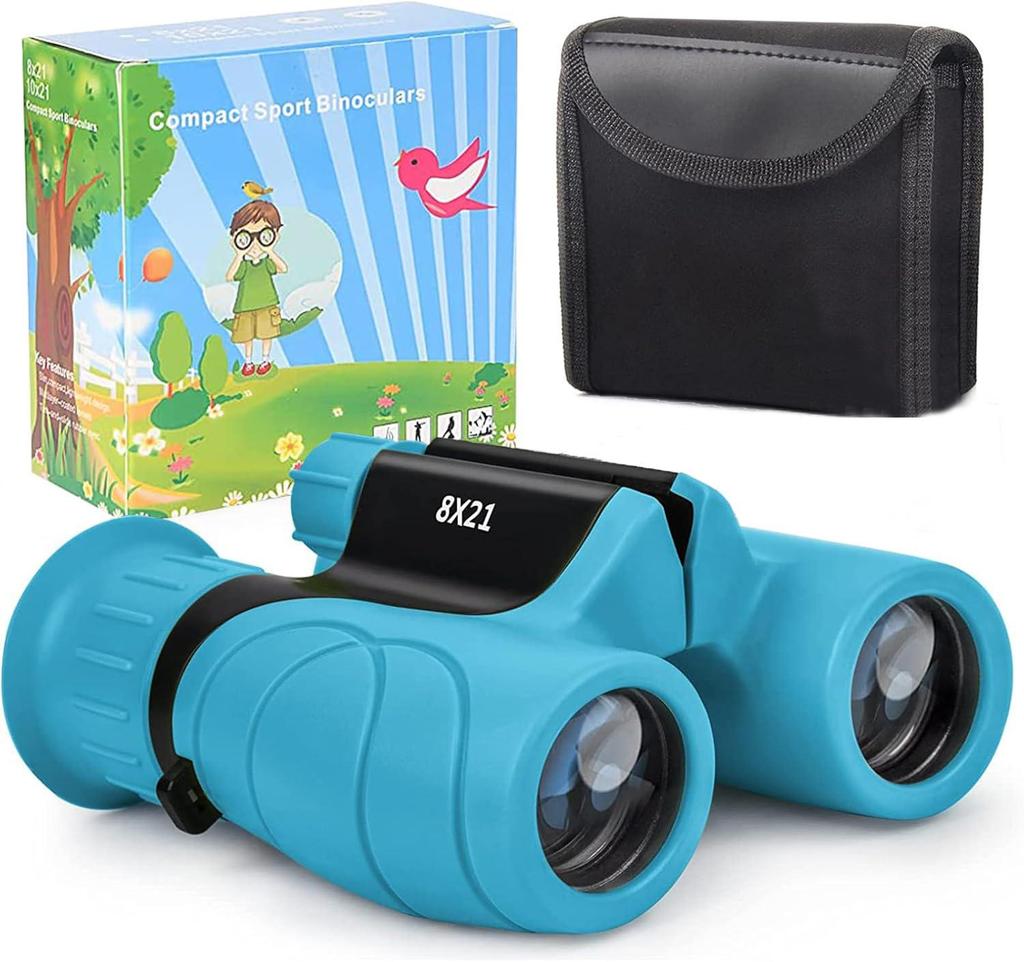 Children's 8x21 High-Definition Binoculars - Eye-Friendly Optical Magnification for Outdoor Use