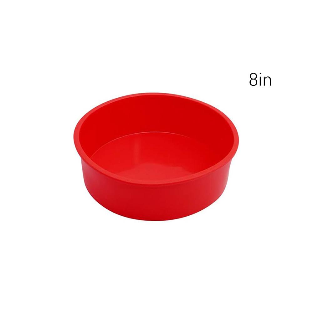 4 6 8 Inch Round Cake Pans Silicone Molds for Baking Layer Cakes Cheese Chiffon Rainbow Cake Baking Pans