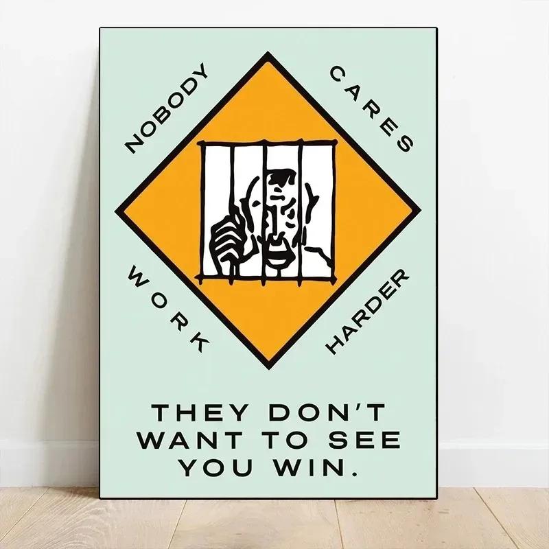 Motivational Quotes Poster HD Prints Time Is Money Hustle In Silence Canvas Painting Wall Pictures For Living Room Home Decor