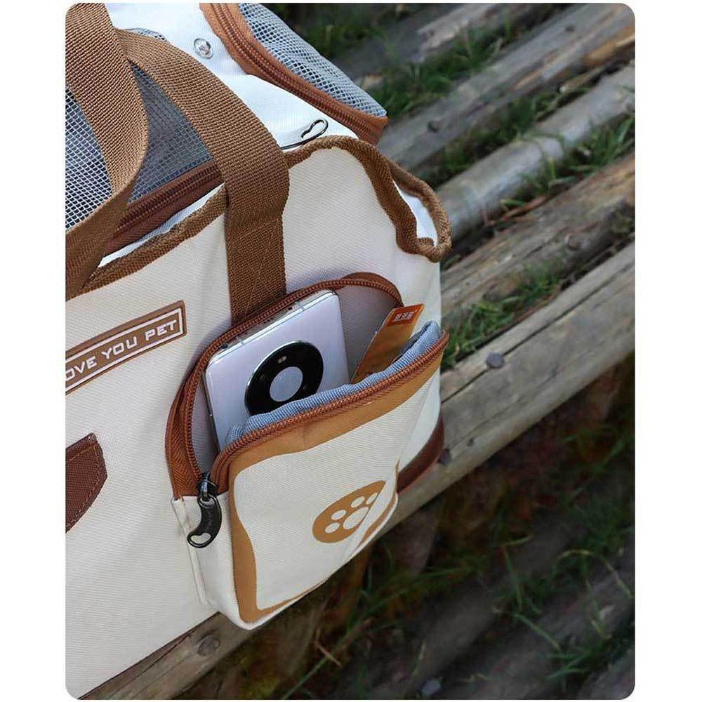 New Oxford Pet Carrying Handbag Large Capacity Waterproof Pet Carrying Bag Breathable Foldable Dog Backpack Cats