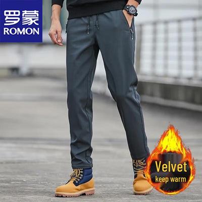 Men's Warm Fleece-Lined Casual Outdoor Pants