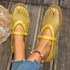 Atmungsaktive Einzel-Schuhe mit weicher Sohle für Damen, Neuer Stil, Flach, Durchbrochene Mesh-Schuhe, Mary Jane Einzel-Schuhe
