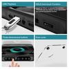 Portable Music Player with LED Display Bluetooth-compatible Rechargeable Small Retro