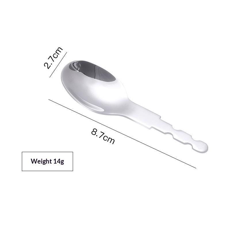 Children Stainless Steel Utensils Blanks Half Finished Spoon Fork Set For Baby Feeding Toddlers Ergonomic Grip