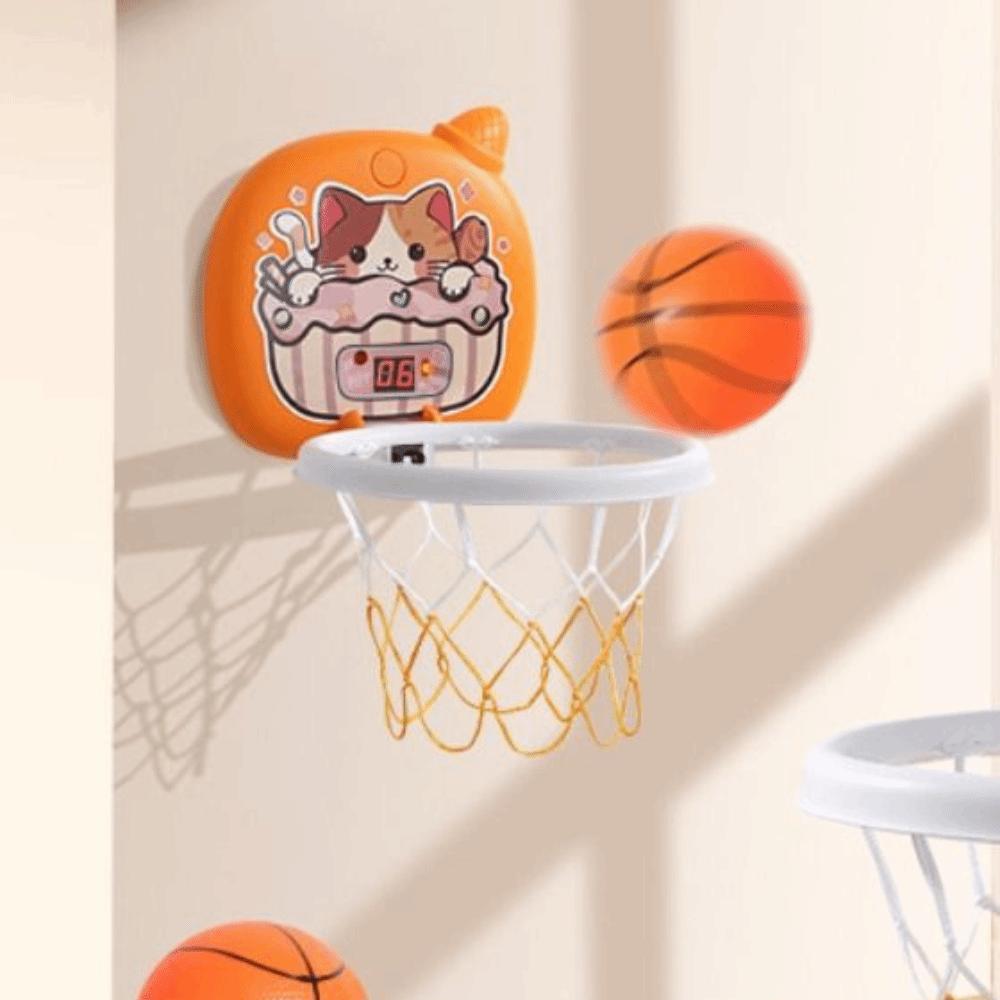 Wall Mount Baby Basketball Toy Set Foldable Basketball Training Toy  Bedroom Play