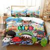 Carton Game Toca Life World Beding Set Bedrom Soft Modern Bedspreads Comefortable Children Kids Soft Duvet Cover Comfortable Quilt Cover And Pilowcase