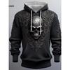 Cross-border Oversized Fall/winter Fashionable Casual 3D Printed Hoodie with Hood