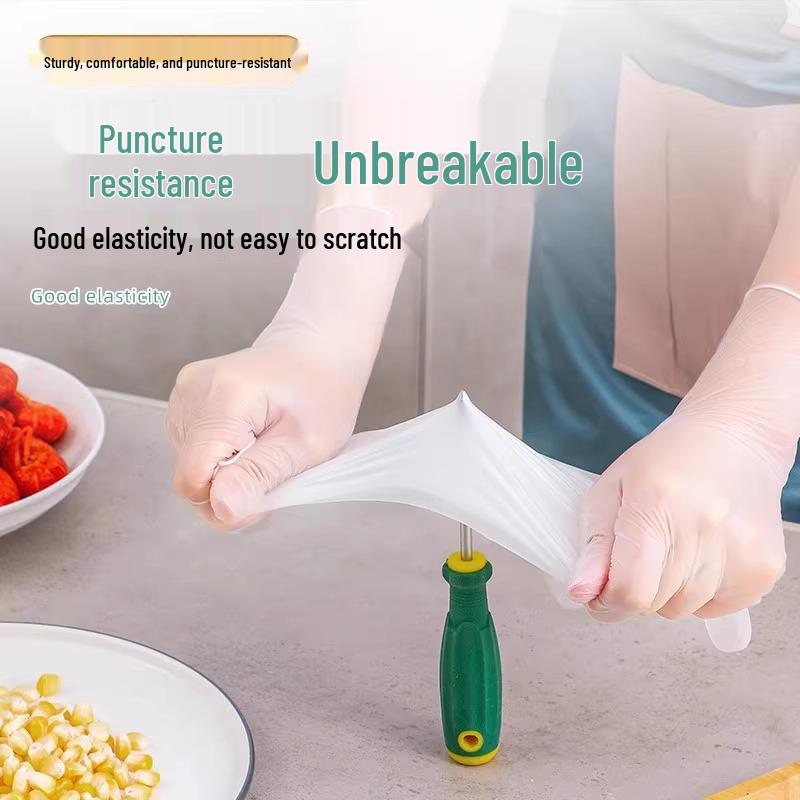 Disposable Food-Grade TPE Gloves for Baking & Catering - Thickened, Pull-Out Design