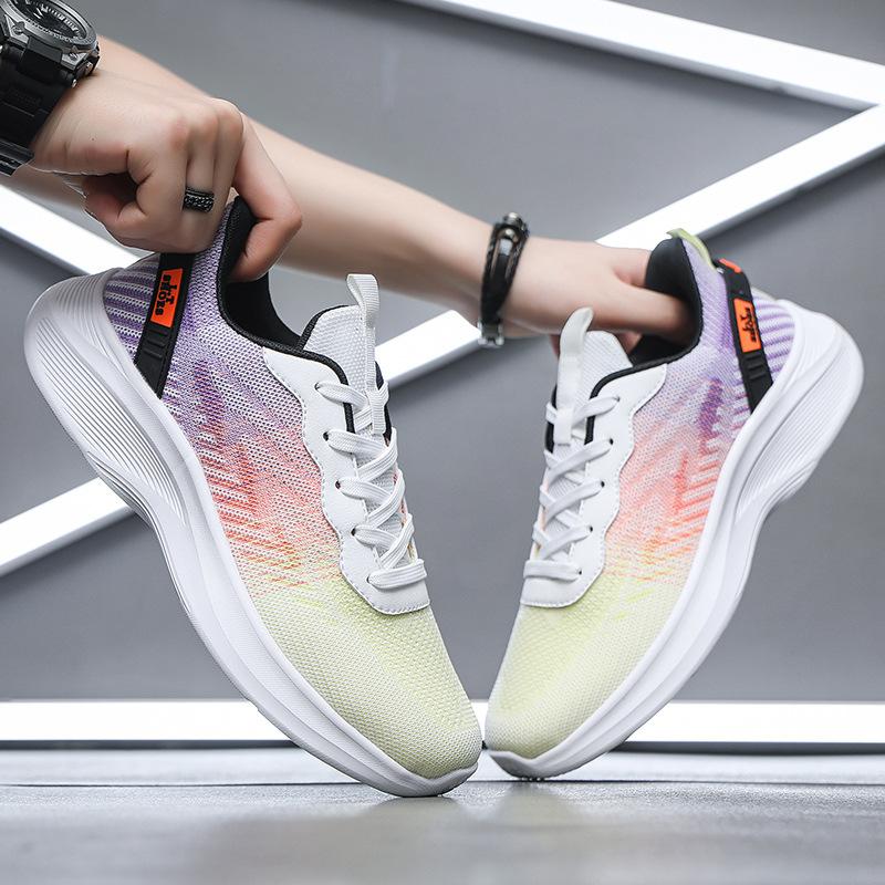 2025 summer foreign trade large size thin sports shoes men's 50 size plus fat coconut tide shoes breathable and lightweight mesh shoes