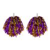 2 stk Cheerleader Pom Poms metallisk folie Cheerleader Pom Poms Håndblomster med håndtak for sportskonkurranser feiringer