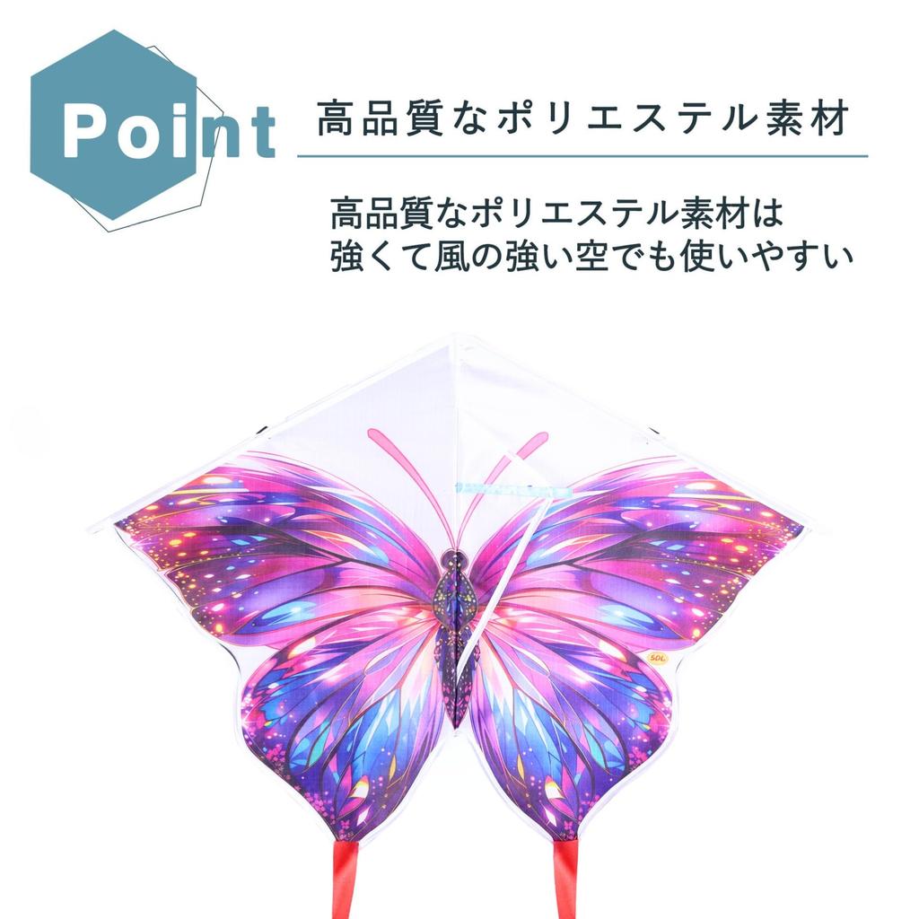 Butterfly Colorful Outdoor Play Equipment [Komorebi-ya] Kite, Kite, (Small)
