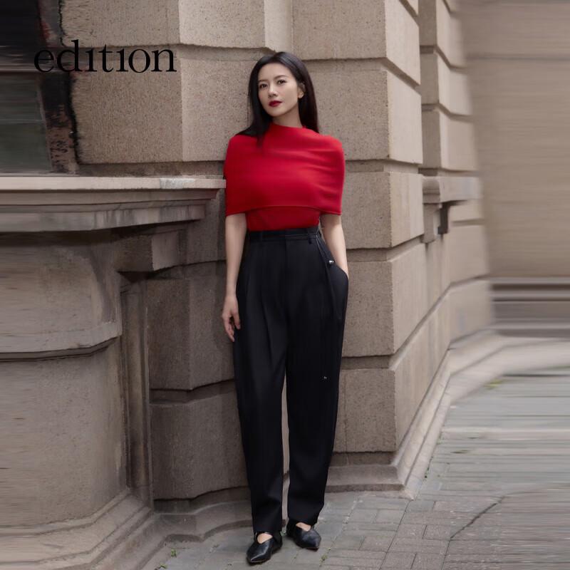 

Edition Women s Deconstructed Shawl Wool Cashmere Sweater M