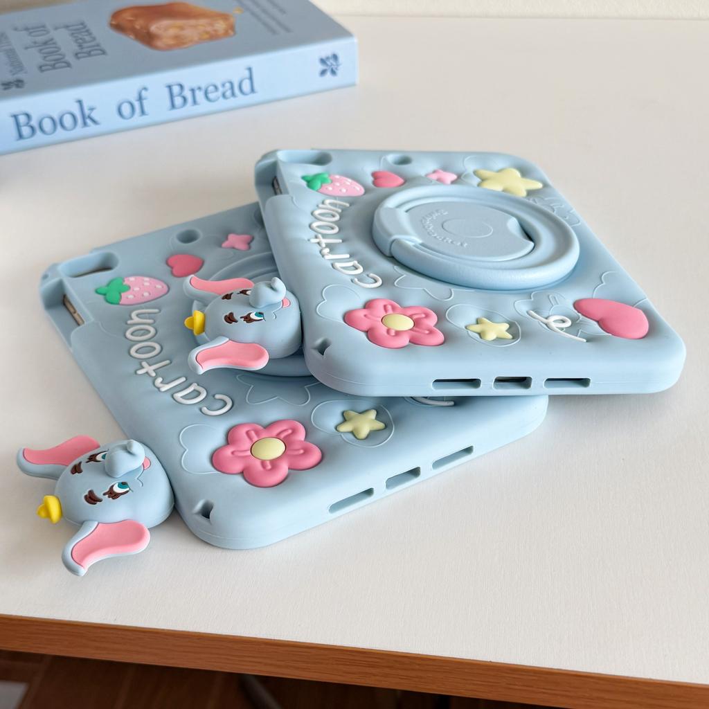 Cute Cartoons 3D Tablet Case For ipad 12th/11/10 Air 8 Mini 6/7 Pro 11 and Redmi Pad2 SE Pad 2 Pro 12.1inch Xiaomi Pad 8/7/6/5pro Kids Silicone Cover