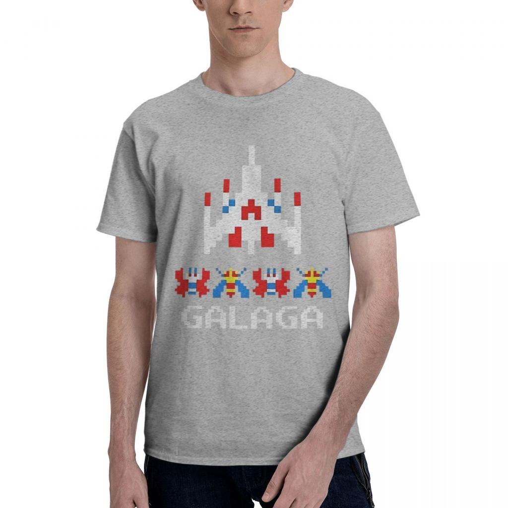 Galaga Arcade Game 100 Cotton Casual Breathable Confortable Vintage Football Shirts 2025 Mens Tops
