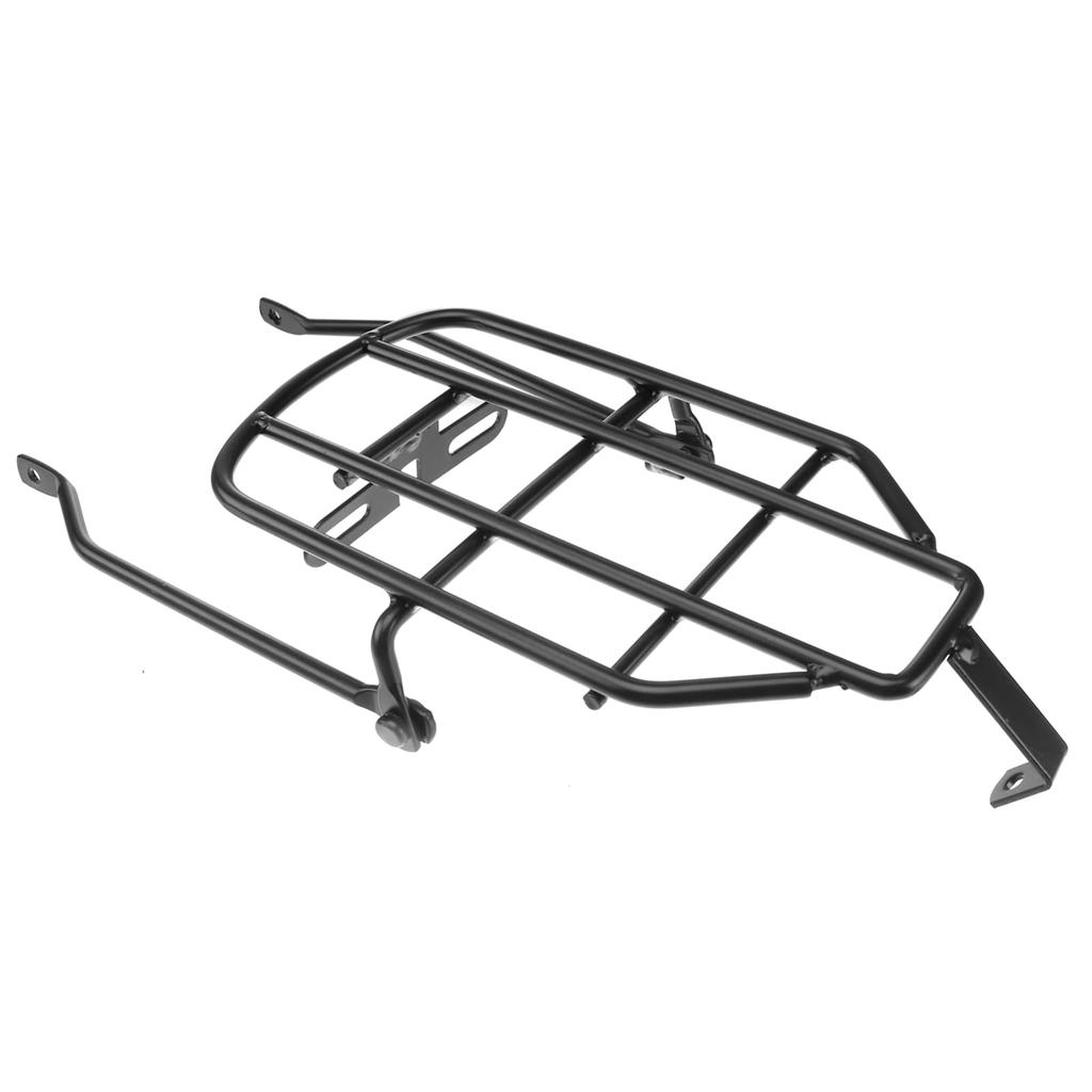 LIOOBO Foldable Bike Rear Shelf, Lightweight Bicycle Carrier, 11.4-inch Compact Design, Compatible with Road and Mountain Bikes, Black