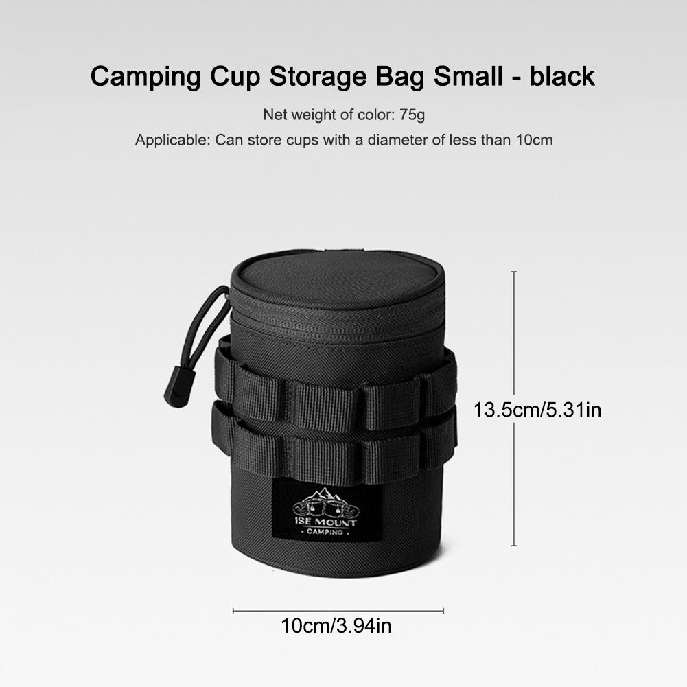 

1/2PCS Camping Water Cup Storage Bag Portable Lights Storage Pouch 600D Oxford Cloth Multi-Functional Outdoor Tools Organizer