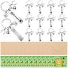 12 Clover Leaf Key Ring Lucky Charm Cards Envelopes Stickers