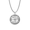 Edelstahl Siegel des Erzengels Michael Halskette Schutz Talisman Athanatos Sabaoth Okkultes Amulett Anhänger Schmuck