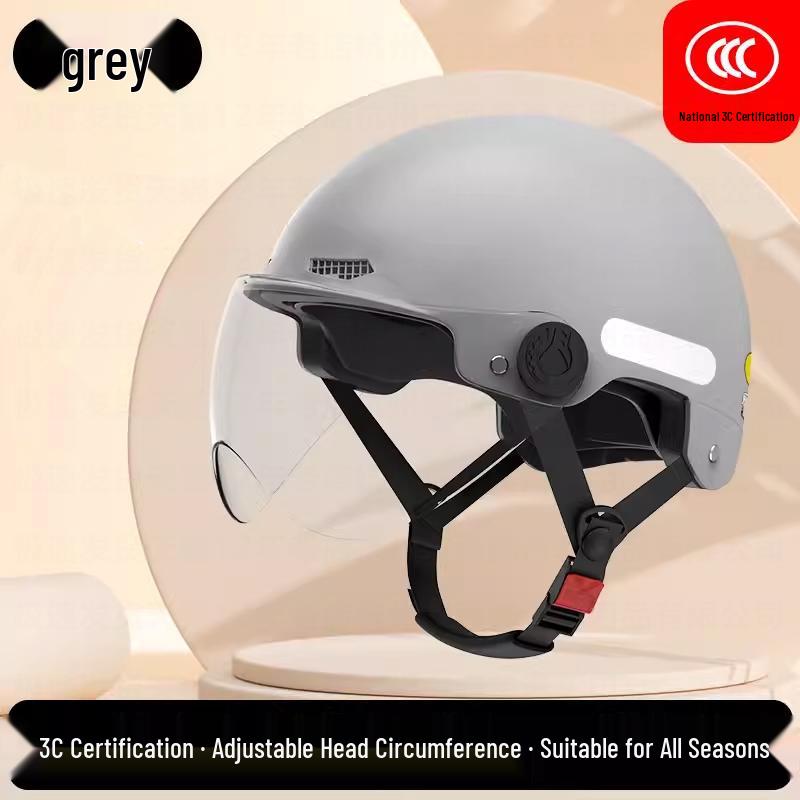Universal 3C Certified Electric Bicycle Helmet with Sun Visor for Adults & Children - All-Season Safety Helmet for Men, Women & Scooter Riders