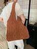 Handmade Retro Knitted Yarn Tote: Versatile Women's Shoulder Bag & Handbag