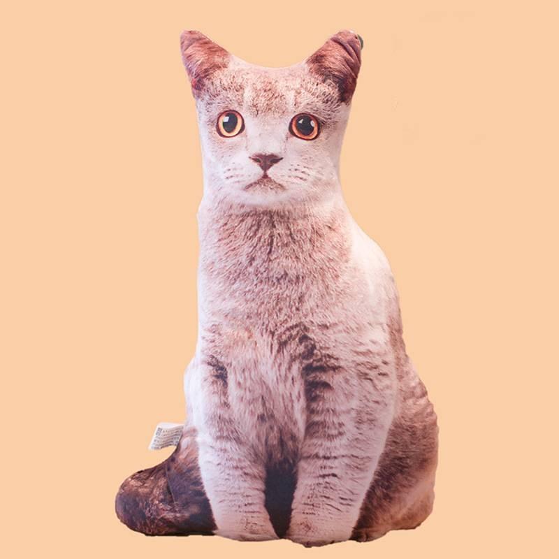 Cat Simulation 3d Plush Stuffed Toy Animal Doll Room Decoration Gift Birthday