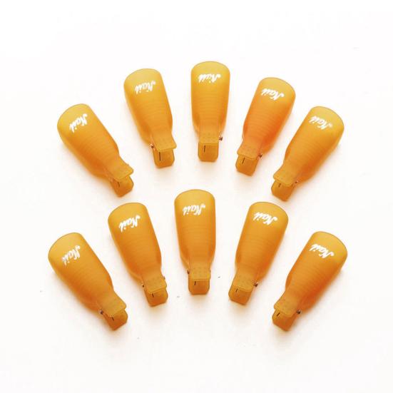 10Pcs Plastic Nail Art Soak Off Cap Clips UV Gel Polish Remover Manicure Tool